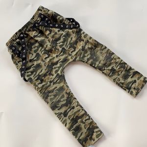 Small shop camo harem moto pants